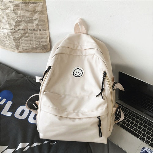 Female Simple Couple Backpack Men Women School Backpacks for Teens Harajuku Girls 14inch Laptop School Bags Korean Bookbag