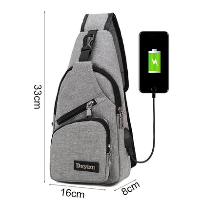 Men Shoulder Bags Nylon Waist Packs Sling Bag Crossbody Outdoor Sport Shoulder Chest Daily Picnic Canvas Messenger Bag Bolsa