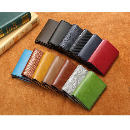 Dropshipping Man Women Smart Wallet Business Card Holder Rfid Wallet Aluminum Metal Credit Business Mini Card Wallet