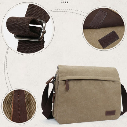 Shoulder Messenger Bag Canvas Men&#39;s Fashion Portable Outdoor Computer Bag Casual Korean Trend