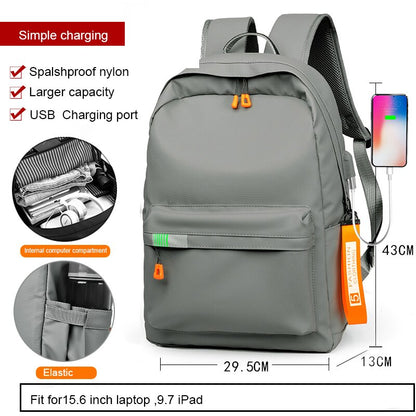 men&amp;#39;s New Arrival 14 15 16 inch Male Mochila for Men Fashion Trend School College Casual Bag Simple Travel Student Backpacks