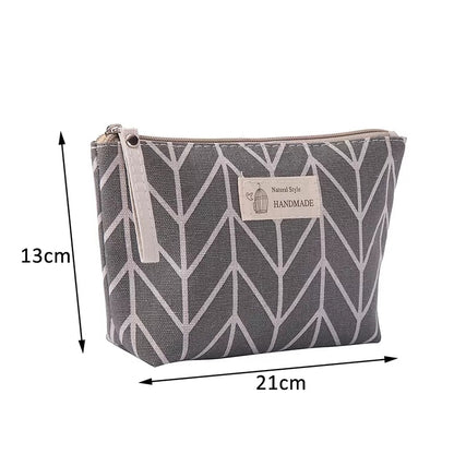 Fashion Cosmetic Bag Portable Solid Color Makeup Bags Toiletries Organizer Multifunction Zipper For Women Waterproof Travel