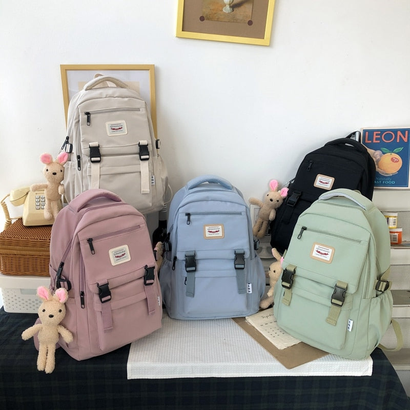 New Waterproof Nylon Women Backpack Korean Japanese Fashion Female Students Schoolbag Multilayer Simple Sense Travel bag