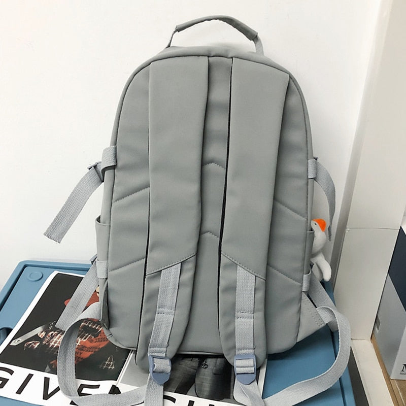 JOYPESSIE Fashion Men Backpack Waterproof Nylon Rucksack for Teenager Schoolbag Kawaii Women Bag Lovers Travel Shoulder Mochila