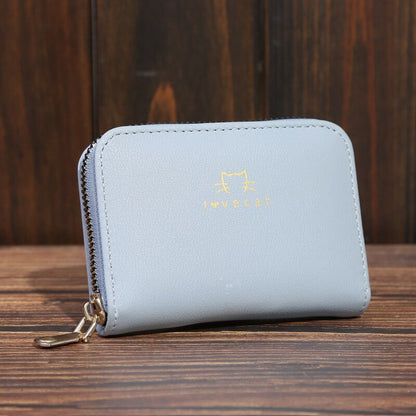 New Women Wallet Many Muti-Card Holder Ladies Small Purse Zipper Hasp Card Case High Quality Wallets Credit Card Bag Purse