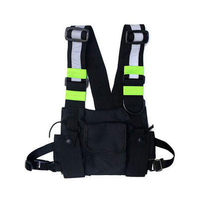 Streetwear Men Bag Tactical Vest Hip Hop Style Crossbody Chest Bags Packs for Fashion Punck Chest Rig Vest Waist Bag Unisex