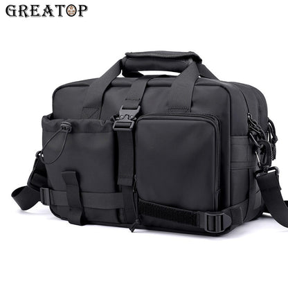 GREATOP Multifunction Men Messenger Bags Large Capacity Male Shoulder Bags Casual Waterproof Handbag Travel Crossbody Bag