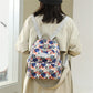 Fashion High Quality Nylon Women&#39;s Backpack New Flower Pattern Design Ladies Travel Backpack Shoulder Bag Mochilas De Mujer Sac