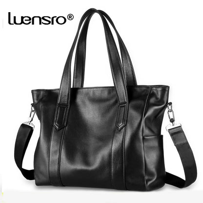 New Genuine Leather Briefcase Men Travel Bags Causual Crossbody Bag Men Bag Laptop Briefcase Bag Male Handbag Fashion Tote