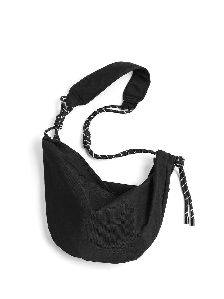One-shoulder canvas bag Korean simple Oxford cloth cross-body bag commuting large capacity dumpling bag ladies bag
