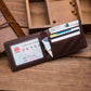 New arrival Slim Men&#39;s leather money clip wallet with card slots metal clamp photo holder small purse for man
