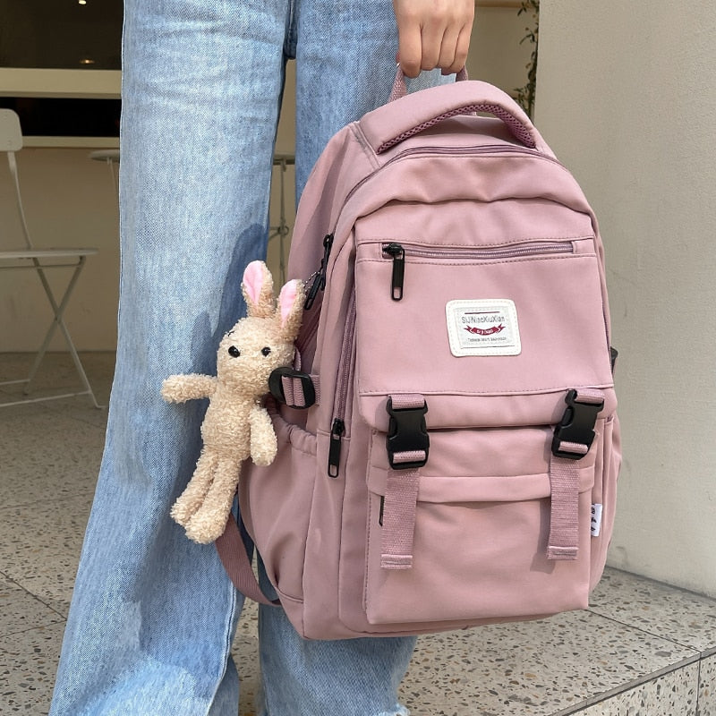 New Waterproof Nylon Women Backpack Korean Japanese Fashion Female Students Schoolbag Multilayer Simple Sense Travel bag