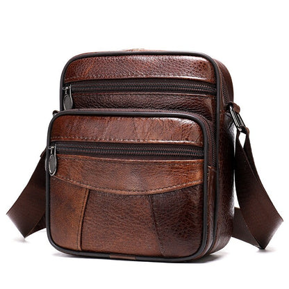 New Messenger Bag Men&#39;s Genuine Leather Shoulder Bag Male Casual Cow Leather Small Flap Man Crossbody Bags For Men Handbags