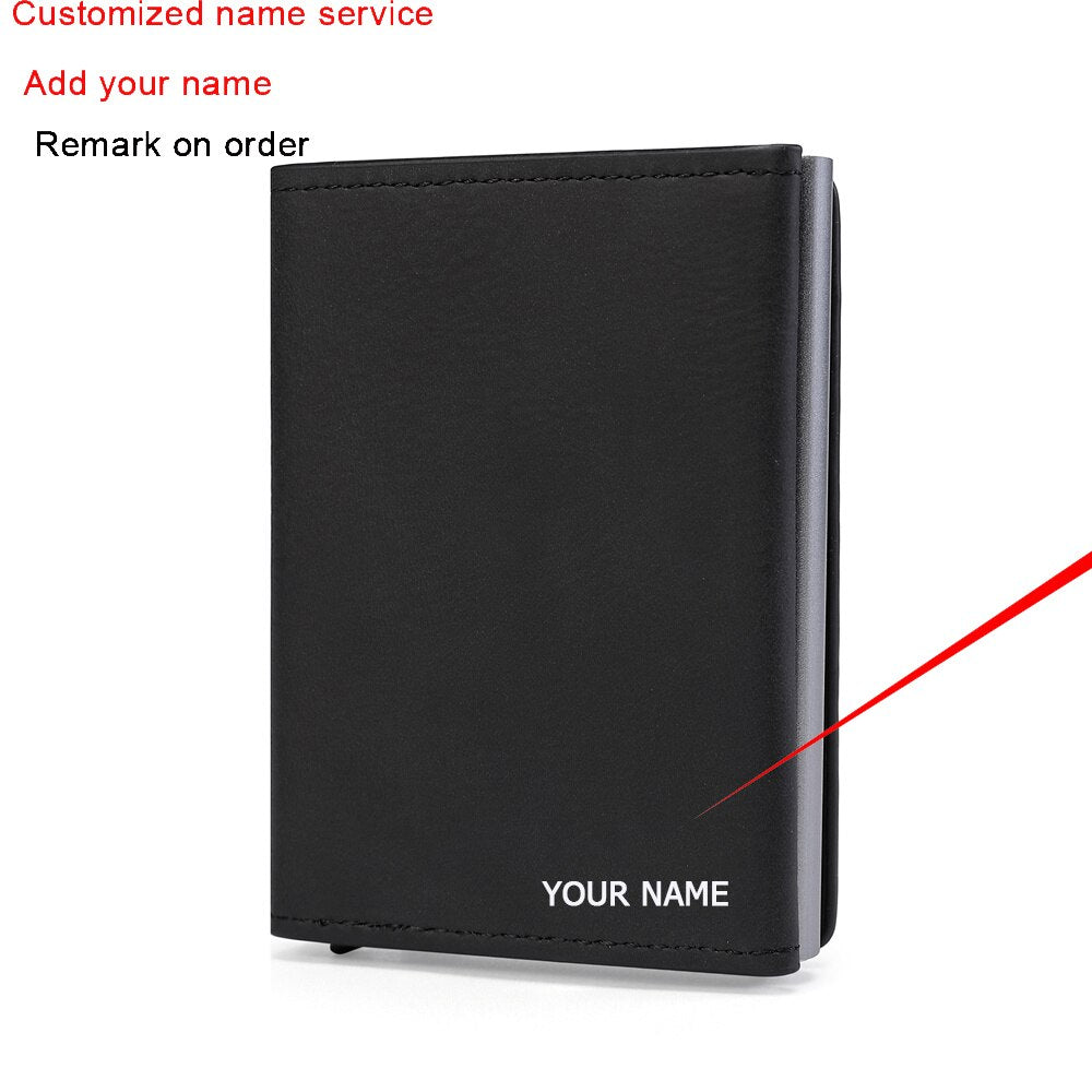 RFID  Top Pu Leather Wallet  Multifunction Magnet Wallet  Men &amp; Women Credit Card Holder with Note Compartment &amp; Coin Pocket