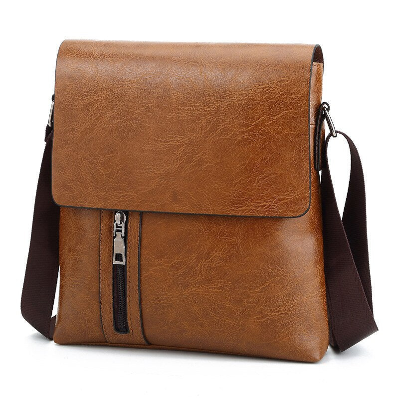 Men&#39;s single shoulder bag men&#39;s messenger bag vertical leisure business bag