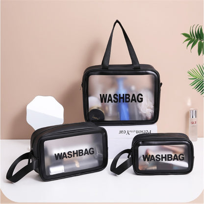 Women Portable Travel Wash Bag Female Transparent Waterproof Makeup Storage Pouch Large Capacity Cosmetic Organizer Beauty Case