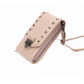 Women Soft Leather Rivet  Wallets Cell Phone Purse Crossbody Shoulder Strap PU Handbag For Female Cheap Women Messenger Bag