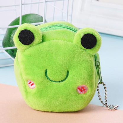 Mini Coin Purse Bag Cute Plush Cute Small Coin Wallet Women Coin Money Earphone Holder Wallet Pouch Pocket Kids Handbag Gift