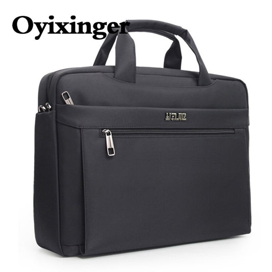 OYIXINGER Men&#39;s Business Briefcase For Lenovo Dell Acer 15.6 INCH Laptop Bag Computer Handbag Large Durable Travel Shoulder Bags