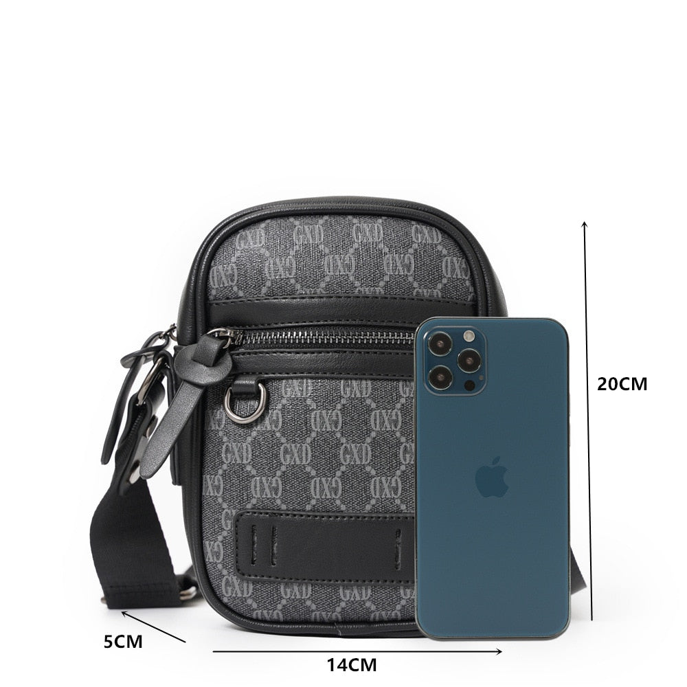 Luxury Lattice Crossbody Bags Men Shoulder Bag Men&#39;s Messenger Bag Multi-function Travel Small Camera Bag Phone Bag Handbags