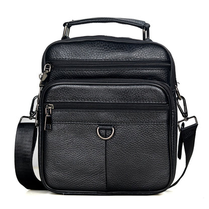 Men Genuine Leather Handbags Male High Quality Cowhide Leather Messenger Bags Men&#39;s Ipad Business Bag Middle Size Briefcase Tote