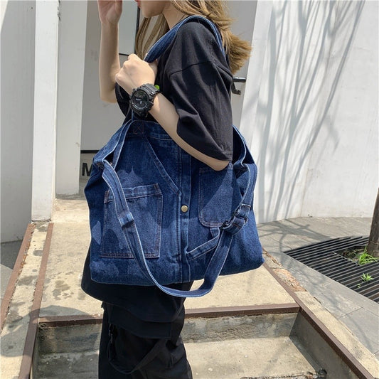 Denim Shoulder Hand Bag for Woman Shoulder Bag Crossbody Casual Jeans Bags Women Handbags Denim Bag