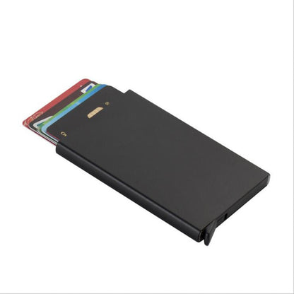 Anti-theft ID Credit Card Holder Porte Carte Thin Aluminium Metal Wallets Pocket Case Bank Women Men Credit Card Box