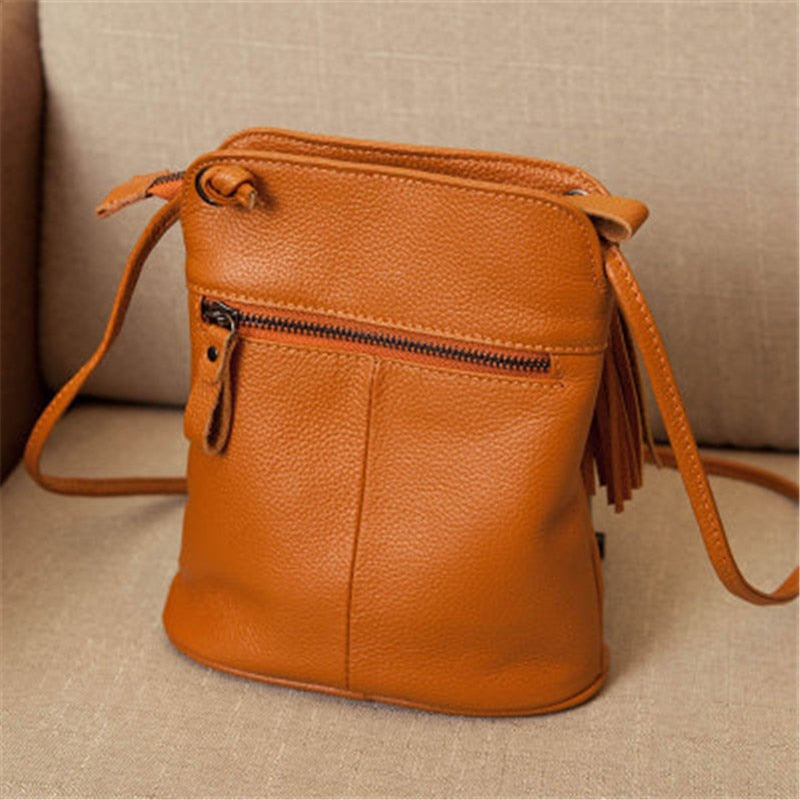 New Cross Body Cell Phone Purses Vintage Bag Women Small Shoulder Bag Genuine Leather Softness Mini Bag for Woman Messenger Bags