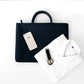 Laptop Bag 13 14 15 15.6 inch Handbag Women Notebook Bag For Macbook Pro Air 13 Case Xiaomi Asus PU Handle Luxury Computer Bag