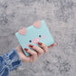 Short Wallets Student Cute Cartoom Purses Women Fashion Pattern Women&#39;s Mini Solid Color Tri-fold Student Wallet Card Holder