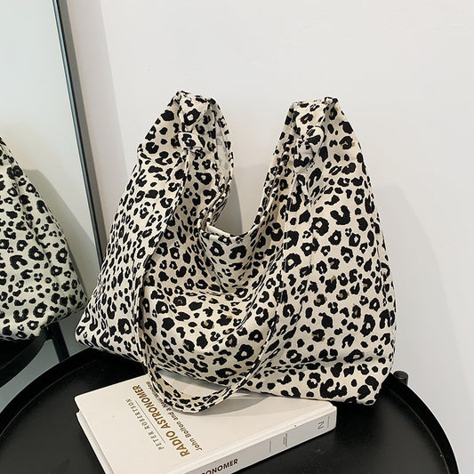 Female Bags Totes Luxury Designer Handbags For Women Shopping Canvas Ladies Fashion Casual Leopard Shoulder Shopper Women&#39;s Bag