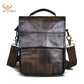 Quality Leather Male Casual Design Shoulder Messenger bag Cowhide Fashion Cross-body Bag 8&quot; Tablet Tote Mochila Satchel bag 152