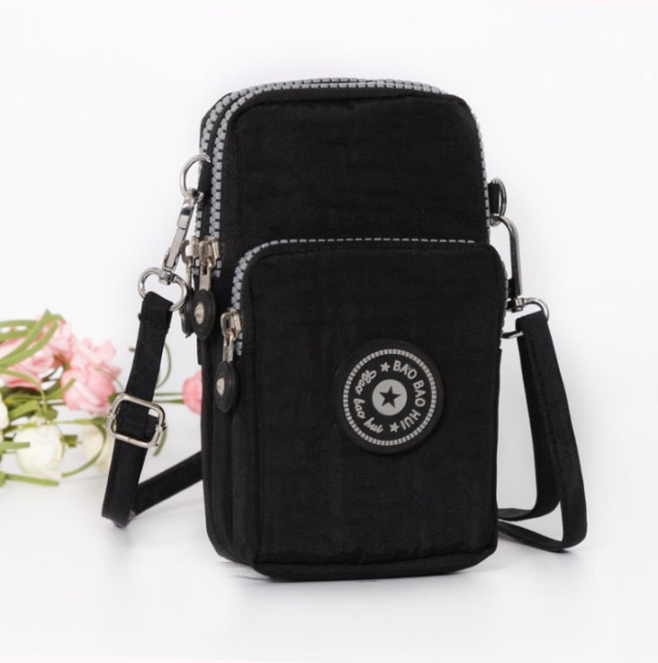 New Sports Wallet Phone Bag For Mobile Shoulder Bag Pouch Case Belt Handbag Purse Coin Wallet Retro Key Holder Small Money Bag