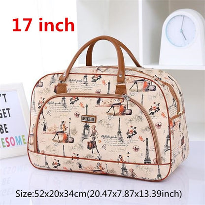 High Capacity Travel Tote Bag Woman Weekend Overnight Short Excursion Clothes Cosmetic Duffle Organizer Luggage Pouch Supplies