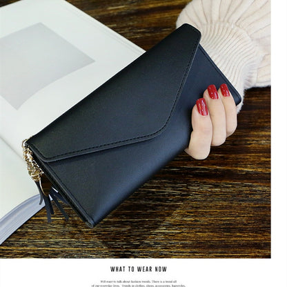 Long Tassel Wallet Women Purses  Fashion Coin Purse Card Holder Wallets Female High Quality Clutch Money Bag PU Leather Wallet