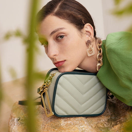 Cnoles Fashion Ladies Shoulder Bag Luxury Women Bags Designer Brand Female Leather Crossbody Bags With 2 shoulder straps