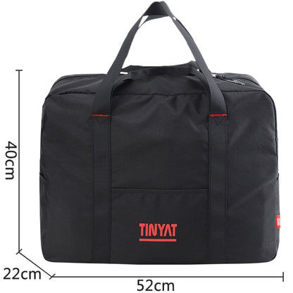 TINYAT Male Men Travel Bag Folding Bag Protable Molle Women Tote Waterproof Nylon Casual Travel Duffel Bag Black luggage T-306