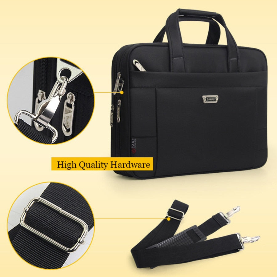 Business Classic Men&#39;s Shoulder Bag Work Handbags Men Briefcase Laptop Bags A4 Folder File Carrying Handbag Women Computer Bag