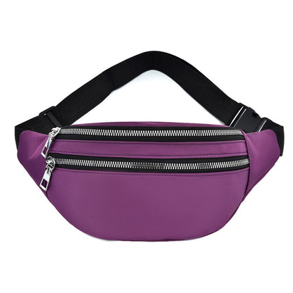 Colorful Waist Bag Waterproof Waist Bum Bag Running Jogging Belt Pouch Zip Fanny Pack Sport Runner Crossbody Bags Men And Women