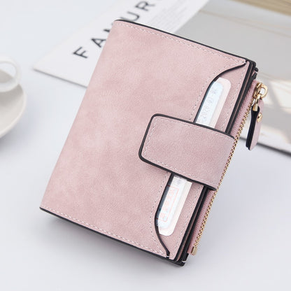 Leather Women Wallet Hasp Small and Slim Coin Pocket Purse Women Wallets Cards Holders Luxury Brand Wallets Designer Purse ארנק