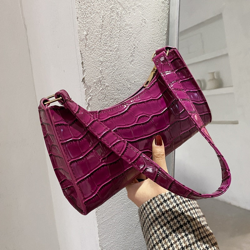 Fashion Exquisite Shopping Bag Retro Casual Women Totes Shoulder Bags Female Leather Solid Color Chain Handbag for Women