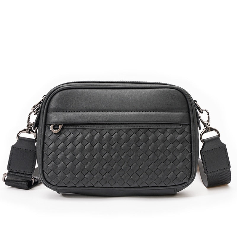 Fashion Men&#39;s Crossbody Messenger Bag Casual Designer Sling Shoulder Bags for Men Multifunction PU Leather Travel Handbags