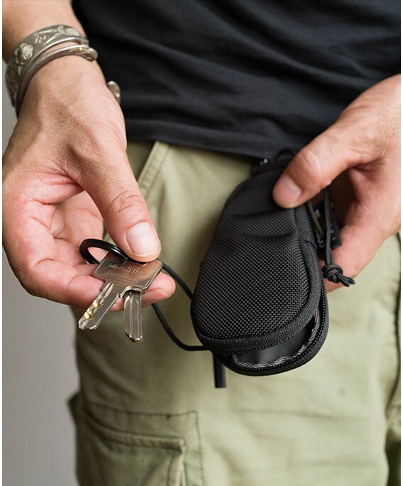 Men Key Holder Housekeeper Nylon Car Key Wallets Keys Organizer Unisex Keychain Covers Zipper Key Case Bag Coin Purse