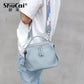 small shoulder bag for women messenger bags ladies Soft Genuine leather handbag purse with tassels female Casual crossbody bag