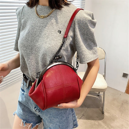 Fashion Chain Design Ladies Shoulder Bag High Quality PU Leather Women Messenger Bags Solid Color Designer Women&#39;s Wallet Bolsos