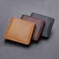 Handmade Vintage PU Leather Men Wallet Simple All-match Solid Color Male Money Clips Fashion Multi-card Soft Coin Bag