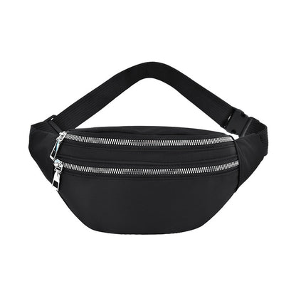 Geestock Fanny Pack for Women Nylon Waist Bags Casual Crossbody Chest Bags Unisex Hip Bum Bag Travel Belt Bag Sport Purse Pocket