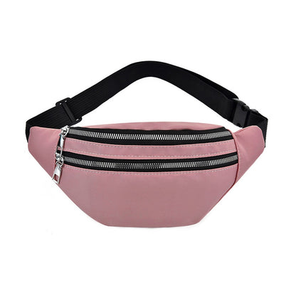 Geestock Fanny Pack for Women Nylon Waist Bags Casual Crossbody Chest Bags Unisex Hip Bum Bag Travel Belt Bag Sport Purse Pocket