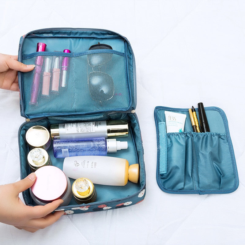 Outdoor Multifunction travel Cosmetic Bag Women Toiletries Organizer Waterproof Female Storage Make up Cases
