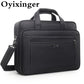 OYIXINGER Super Large Capacity Men Briefcase Waterproof Oxford Shoulder Bag For 15 17 19 inch Macbook Air Pro Business Briefcase